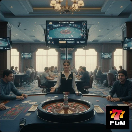 Ilustração de Explore o app móvel 777fun para um cassino acessível
